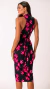 VESTIDO CARLA | PINK LEAVES na internet