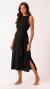 VESTIDO MALU COM FAIXA LINHO | PRETO - comprar online
