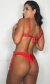 Biquíni Tulum | Tecido: Éden | Cor: Pitanga - loja online