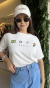 T-shirt | Tecido: Aldogão | Cor: Off White
