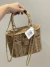 Bolsa Pequena Baú Palha Bege - comprar online