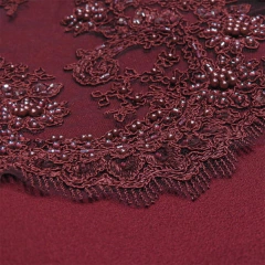 Encaje Chantilli Bordó - comprar online