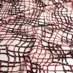 ENCAJE BORDADO CON PIEDRAS - Crisa Telas