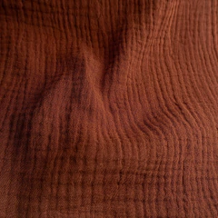 Gasa de algodón Baby Cotton marrón por metro - Crisa Telas