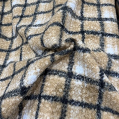 PAÑO BOUCLE CUADROS POR KILO - Crisa Telas