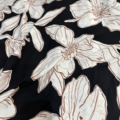 RAYÓN POPLIN ESTAMPADO FLORES