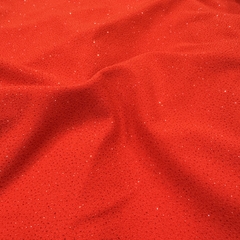 CREEPE DE PUNTO CON LUREX ROJO
