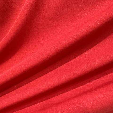 Creepe de Sastrero con lurex ROJO