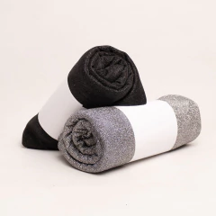 Combo tramado con foil brilloso negro 1.50 + molde vestido talle M y L - (copia) - Crisa Telas