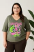 Camiseta Grinchmas Mode Feminina Decote V | T-shirt de Algodão Plus size na internet