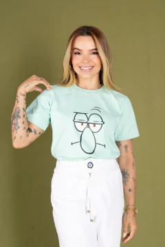 Camiseta Slim Pers Molusco | T-shirt de Algodão Menegotti Plus size - comprar online