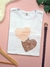 Camiseta Feminina Coração Digital | T-shirt de Algodão Plus size