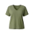 Camiseta Feminina Decote V Verde Militar | T-shirt de Algodão Plus size na internet
