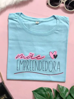 Camiseta Feminina Mãe Empreendedora | T-shirt de Algodão Plus size