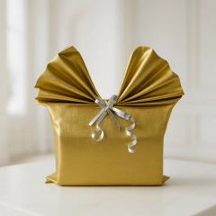 Saco para Presente Soft Touch com Laço Fácil - Elegância e Sofisticação em Cada Detalhe 30x45 cm