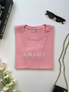 Camiseta Feminina Amada | T-shirt de Algodão Plus size