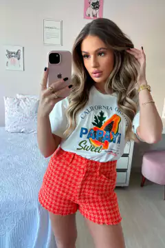 Camiseta Mamão Papaya | T-shirt Tradicional de Algodão Plus size - comprar online