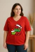 Camiseta Grich HoHoHo Feminina Decote | T-shirt de Algodão Plus size - comprar online