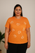 Camiseta Feminina Coração Vazado Mexirica | T-shirt de Algodão Plus size