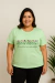 Camiseta Feminina Há um Deus | T-shirt de Algodão Plus size