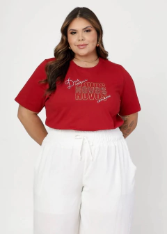 Camiseta Feminina Deus Escreve Novos Começos | Plus Size Luxo Perolas