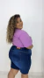 Bermuda Ciclista Jeans Feminina Plus Size - Beth Blue na internet