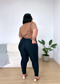 Calça Jeans Danger Preta Skinny Strech Black Feminina Plus Size - comprar online