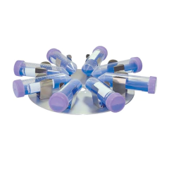 HOMOGENEIZADOR ROTATIVO, 0° A 90°, 7 A 70 RPM, EQUIPADO COM ROTOR TIPO DISCO PARA 8 TUBOS FUNDO CÔNICO (FALCON) DE 50ML - comprar online