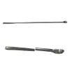 ESPÁTULA COM COLHER EM CHAPA AÇO INOX 17 CM
