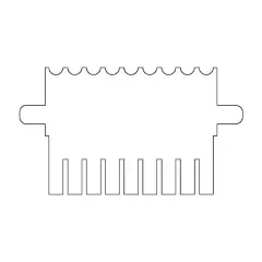 PENTE VERTICAL, 09 AMOSTRAS, 1,0 MM DE ESPESSURA, PARA CUBA VERTICAL MARCA CLEAVER SCIENTIFIC MODELOS CVS10DSYS, CVS10D, CVS10PRE E CVS10DSYS-CU – CÓDIGO VS10-9-1