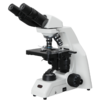 MICROSCÓPIO BIOLÓGICO BINOCULAR AUMENTO 1500X 5 OBJETIVAS PLANA INFINITAS (IOS) 4X 10X 20X 40X E 100X ILUM. LÂMPADA LED (3W) INTENSIDADE REGULÁVEL