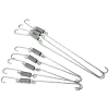 CONJUNTO DE 8 SUPORTES DE AÇO INOXIDÁVEL PARA FIXAR FRASCOS, 5X155MM E 3X215MM, EM CESTAS DE INSERÇÃO EM CONJUNTO COM OS BANHOS ULTRASSÔNICOS BANDELIN