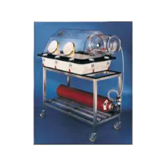 CARRINHO DE TRANSPORTE COM ALTURA FIXA E SUPORTE PARA TANQUE DE GÁS PARA AS CÂMARAS (GLOVE BOX) ABC E 810-SG10