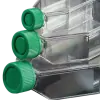 FRASCOS DE CULTURA CELULAR, TAMPAS VENTILADAS, MATERIAL POLIESTIRENO CRISTAL GRADUADO, ÁREA DE CRESCIMENTO DE 175 CM2, SUPERFÍCIE TRATADA, PACOTE COM 5 UNIDADES