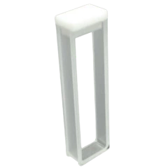 CUBETA DE QUARTZO RETANGULAR VOLUME 1,7ML USO UNIVERSAL PASSO ÓTICO 5MM COM TAMPA - MODELO Q-3