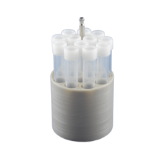 ADAPTADOR REDONDO PARA 12 TUBOS ABERTOS DE 7/5ML (Ø 13x100mm) PARA CAÇAPA 13174,13178C E ROTOR 12177,12786