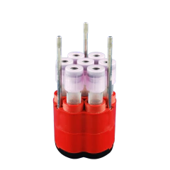 ADAPTADOR REDONDO PARA 7 TUBOS CURTOS DE 5 ML (Ø 13,5x75mm) PARA CAÇAPAS 13045,13437,13438C E ROTOR 12436