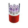 JOGO DE 4 ADAPTADORES, EM POLIPROPILENO, CAPACIDADE 7 TUBOS DE 5ML (VACUTAINER)