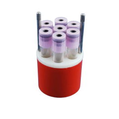 JOGO DE 4 ADAPTADORES, EM POLIPROPILENO, CAPACIDADE 7 TUBOS DE 5ML (VACUTAINER)