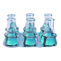 PLATAFORMA PARA AGITAÇÃO DE 6 FRASCOS DE 250ML PARA USO COM AS INCUBADORAS COM AGITAÇÃO MODELOS BIOES60-IC E BIOES60C-IC - CÓDIGO P6-250