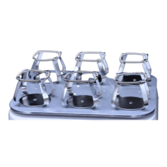 PLATAFORMA PARA AGITAÇÃO DE 6 FRASCOS DE 250ML PARA USO COM AGITADOR ORBITAL AG-200 E INCUBADORA DE AGITAÇÃO ORBITAL AG-45 - CÓDIGO AG-P2 - comprar online
