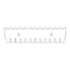 PENTE HORIZONTAL, 12 AMOSTRAS, 1,0 MM DE ESPESSURA, PARA CUBA HORIZONTAL MARCA CLEAVER SCIENTIFIC MODELOS MSCHOICE7, MSCHOICE10, MSCHOICE15, MSCHOICETRIO, MSCHOICETRIO15, MSCHOICEST20 E MSCHOICEST25 – CÓDIGO MS15-12-1