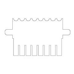 PENTE VERTICAL, 08 AMOSTRAS, 1,0 MM DE ESPESSURA, MC, PARA CUBA VERTICAL MARCA CLEAVER SCIENTIFIC MODELOS CVS10DSYS, CVS10D, CVS10PRE E CVS10DSYS-CU – CÓDIGO VS10-8MC-1