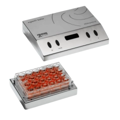 AGITADOR MAGNÉTICO DIGITAL SEM AQUECIMENTO, PARA USO EXCLUSIVO COM MICROPLACAS DE 24 POÇOS, COM PONTOS DE AGITAÇÃO INDIVIDUAIS (POÇO A POÇO), UNIDADE DE CONTROLE EXTERNA (REMOTA), SAÍDA RS232 E CABO EXTENSOR DE 3 M - MODELO MIXDRIVE-24-MTP-IC