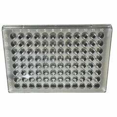 PLACA DE MICROTITULACAO COM 96 POCOS, FUNDO CHATO, 300µL - loja online