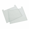 PLACA DE VIDRO ENTALHADA 20X20CM ESPAÇADOR FIXO 1,5MM P/CUBA VERTICAL VS20WAVESYS, VS20WAVESYS-CU, VS20WAVED (PCT C/ 2)