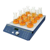 AGITADOR MAGNÉTICO DIGITAL MULTIPOSIÇÕES SEM AQUECIMENTO COM CAPACIDADE PARA AGITAR ATÉ 12X400ML (H2O) RECIPIENTES SIMULTANEAMENTE VELOCIDADE REGULÁVEL 200 A 1.200 RPM - MODELO BIOSP-300