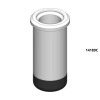 ADAPTADOR REDONDO PARA 1 TUBO DE 50 ML COMPATÍVEL COM CAÇAPAS CAT 13.593/13.719 E ROTOR ÂNGULO FIXO HORIZONTAL MOD 11.718C/12.436 PARA CENTRÍFUGAS 352/352R/352RH (JOGO COM 4 PEÇAS). MODELO: 14-189C-IC
