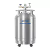 CONTAINER/RESERVATÓRIO AUTO PRESSURIZADO, PARA ARMAZENAMENTO DE NL2, C/ RODÍZIO, REG PRESSÃO, MEDIDOR TIPO FLOAT, 200L
