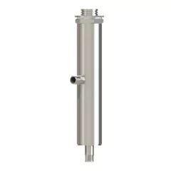 RECIPIENTE DE SONICAÇÃO DE FLUXO CONTÍNUO, FEITO DE AÇO INOXIDÁVEL, PARA HOMOGENEIZAÇÃO DE GRANDES QUANTIDADES DE MEIO LÍQUIDO PARA USO COM AS PONTEIRAS (PROBES) TS413, TS416, TS419, TS425 E TS432 COM O AMPLIFICADOR SH400G EM CONJUNTO COM O HOMOGENEIZADORES (SONICADORES) HD4400 e HD5400 – CÓDIGO DZ-300-E